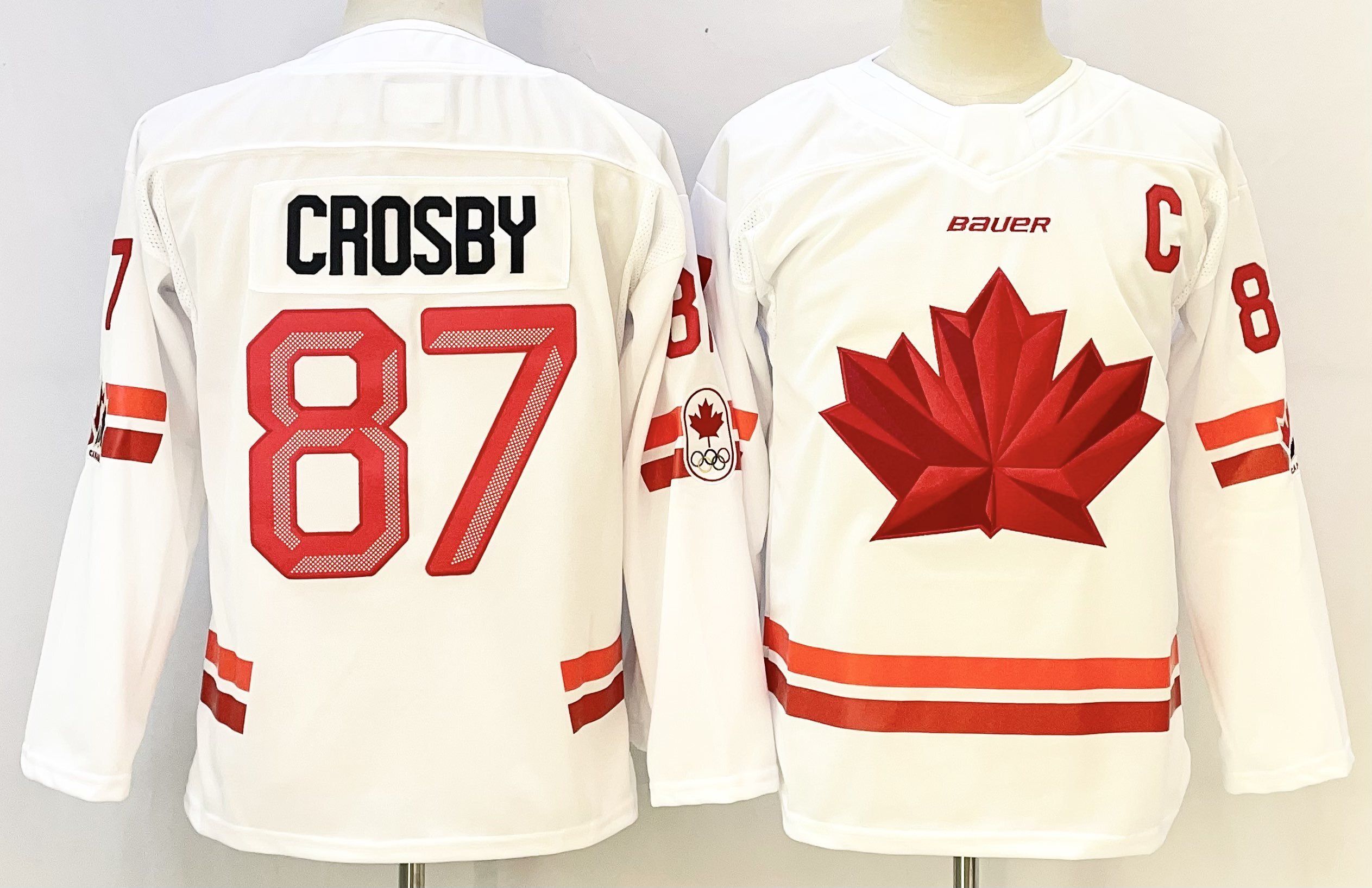 Men Canada Olympic #87 Crosby White adidas 2026 NHL jersey 01->youth nhl jersey->Youth Jersey